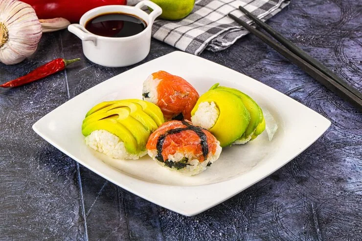 Sushi Topped with Salmon – NYT